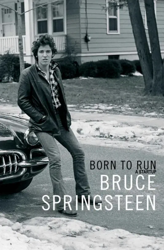 Cover of Bruce Springsteen’s memoir Born to Run